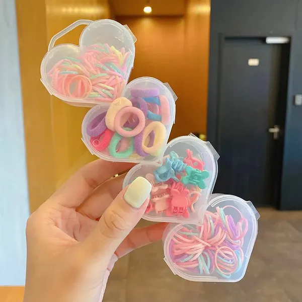 Cute_Colorful_Hair_Tie_Rubber_Band_&_Clip_Set_Box
