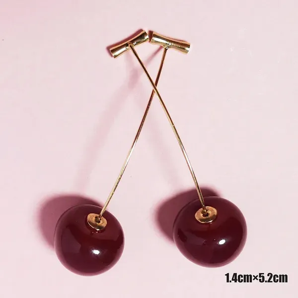 Cherry_Drop_Earring_-_Small_Purplish_Red