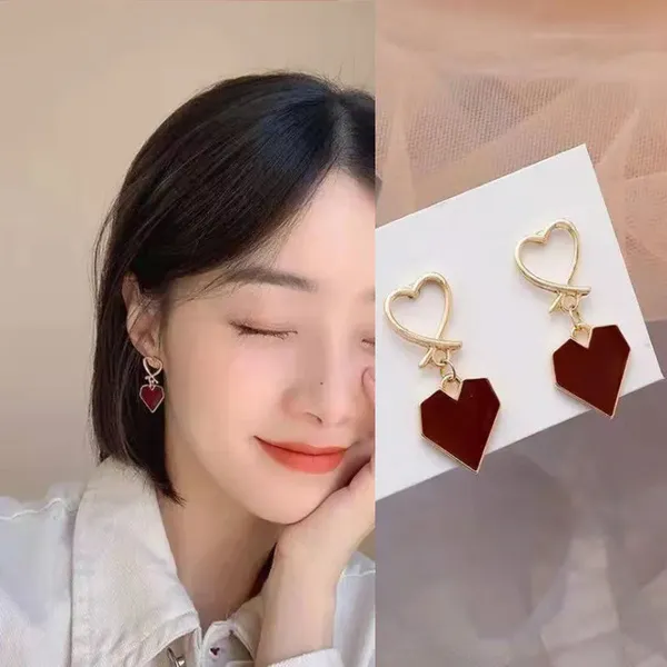 Wine_Red_Love_-_Drop_Earring