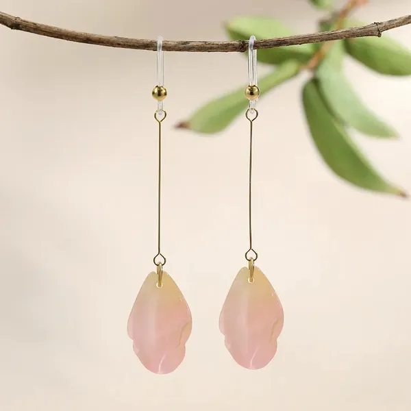 Colorful_Petal_Drop_Earring_-_Yellow_Pink