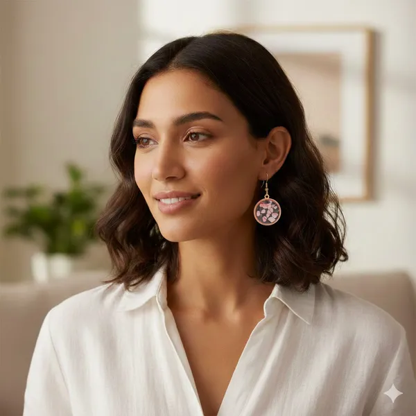 Aqua_Resin_Earring_-_Pink