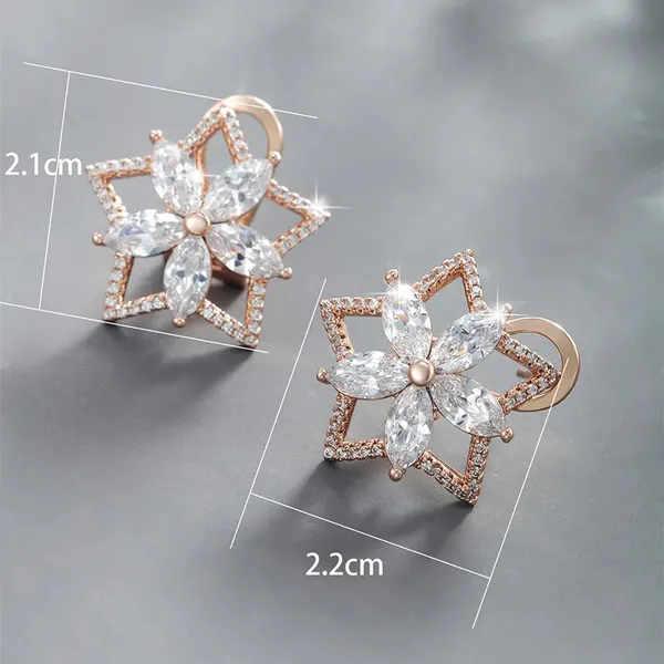 Gold_Plated_Flower_Studs_-_White