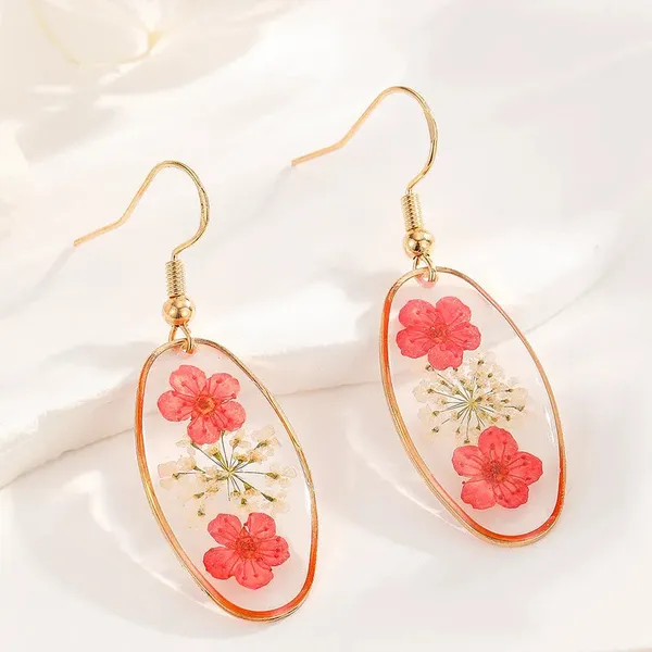 Oval_Dried_Flower_Resin_Earring_-_Red