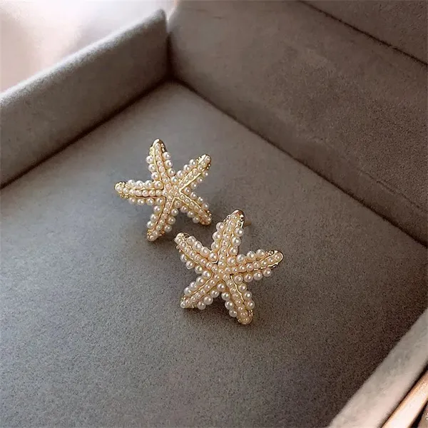 Pearl_Starfish_Earring