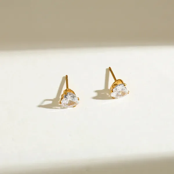 White_Heart_Stud_-_Gold_Plated