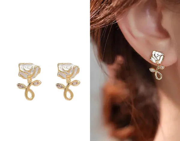 Gold-White_Rose_Stud