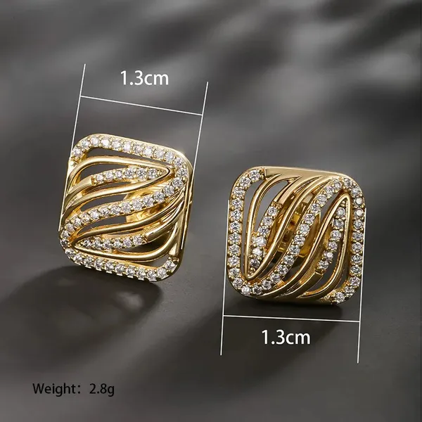 Regal_Wave_Studs_-_Gold_Plated