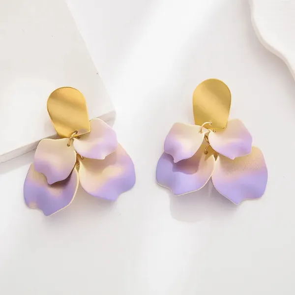 Petal_Earrings_-_Purple_Yellow