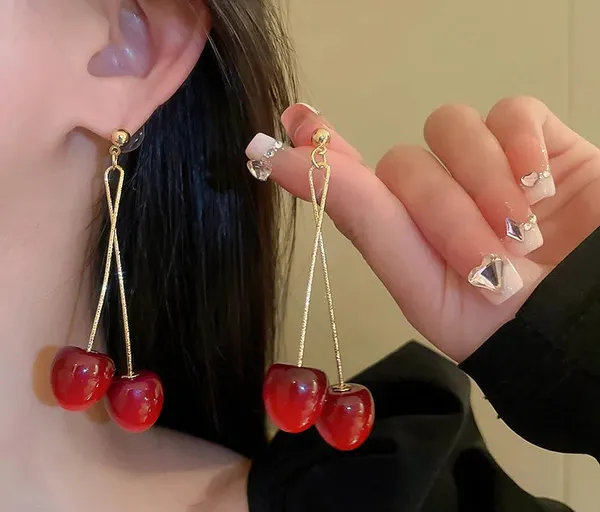 Cherry_Red_Drop_Earrings