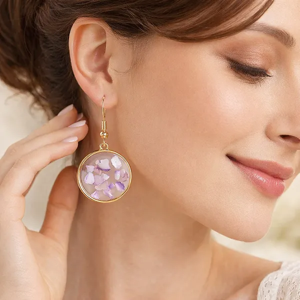 Aqua_Resin_Earring_-_Purple
