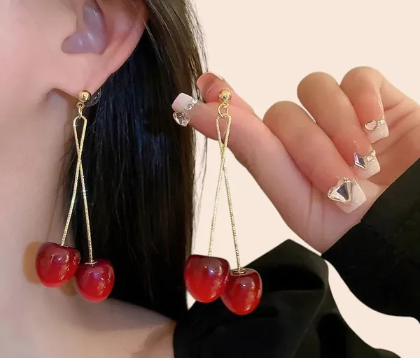Cherry_Red_Drop_Earrings