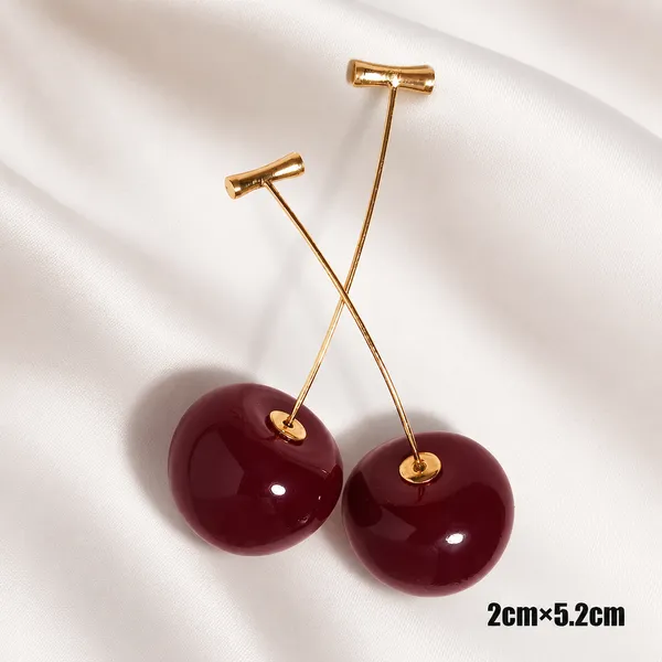 Cherry_Drop_Earring_-_Large_Purplish_Red