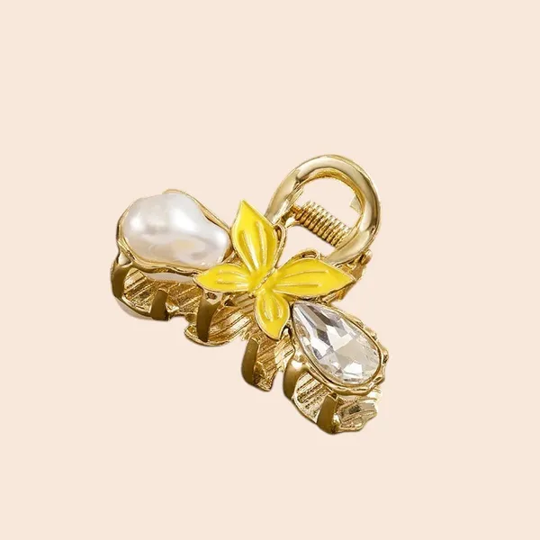 Metal_Butterfly_Hair_Clip_-_Yellow