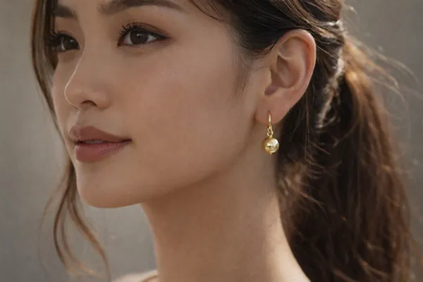 Simple_Style_Gold_Plated_Drop_Earring