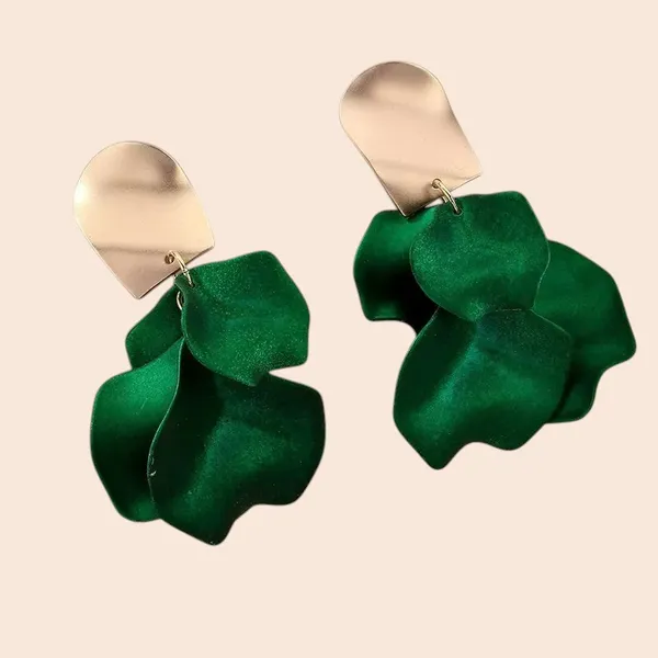 Korean_Style_Tassel_Earring_-_Green