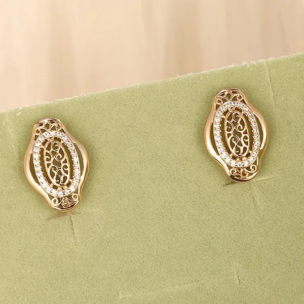 Seora_Oval_Gold-Plated_Stud