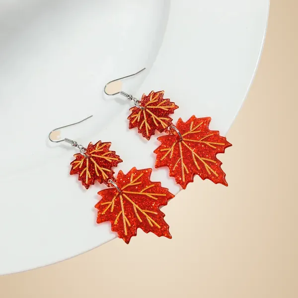Maple_Leaf_Earrings_-_Orange