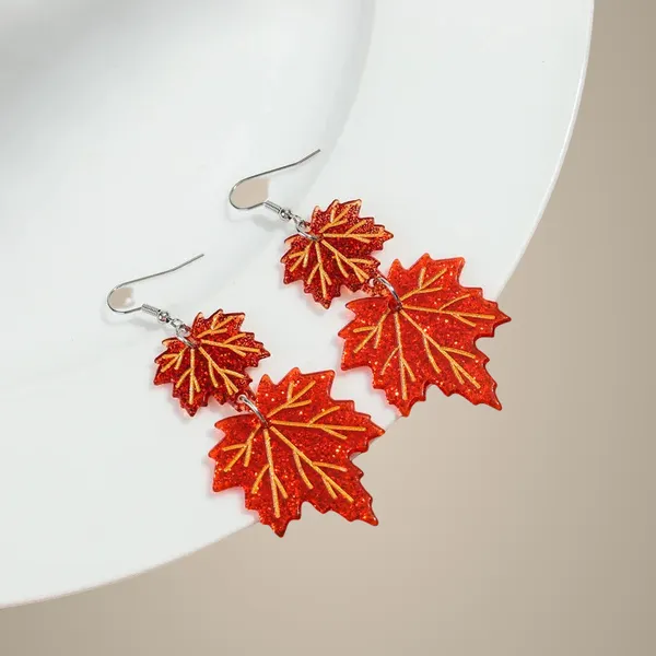 Maple_Leaf_Earrings_-_Orange