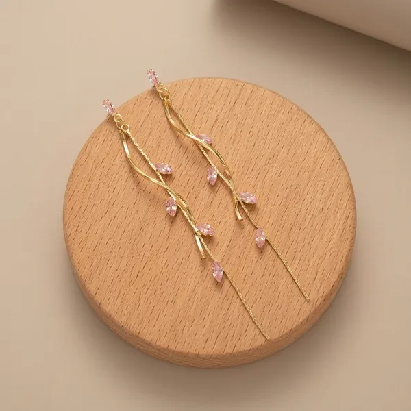 Leaf_Drop_Earrings_-_Pink_Diamond_Inlay