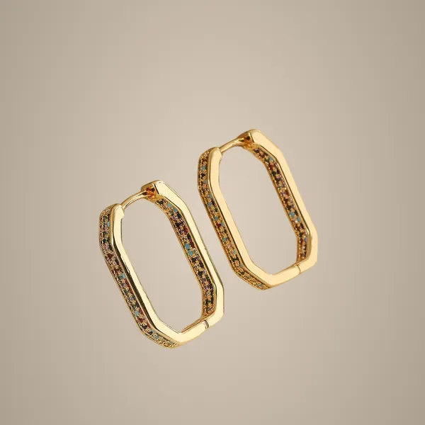 Multicolor_Geometric_Earrings_-_Gold_Plated