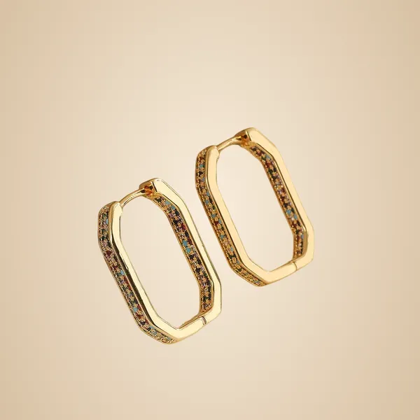Multicolor_Geometric_Earrings_-_Gold_Plated