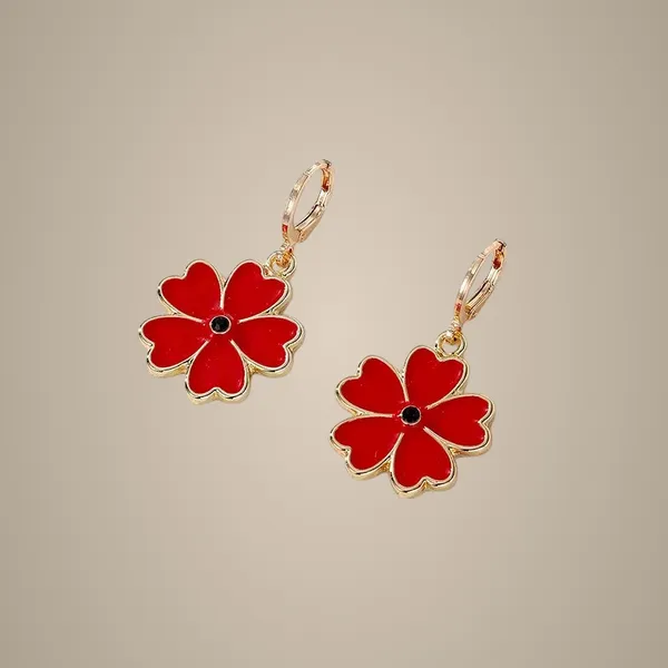Sweet_Flower_Earrings_-_Red