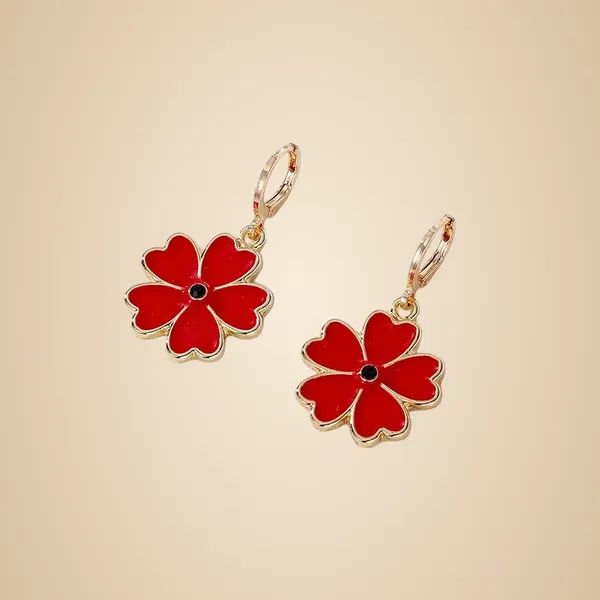 Sweet_Flower_Earrings_-_Red