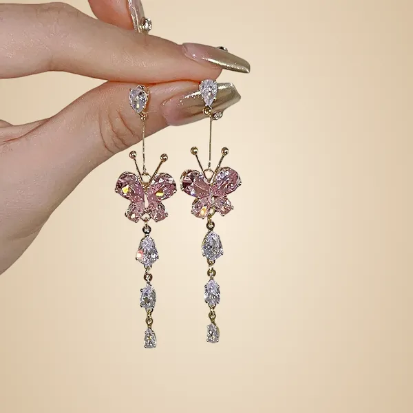 K-_Style_Butterfly_Drop_Earrings