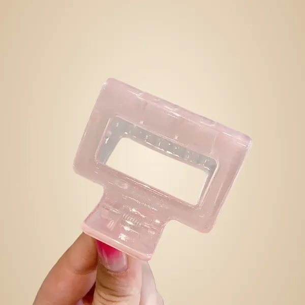 Korean_elegant_hair_claw_clip_-_Jelly_Light_Pink