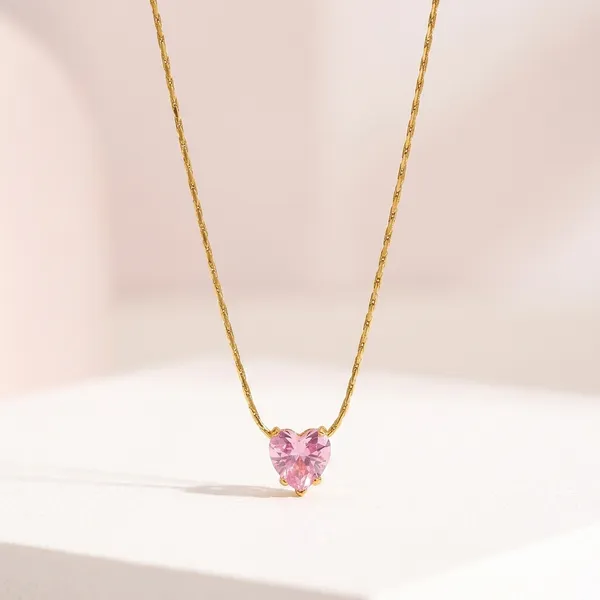 Gold_Plated_Zircon_Heart_Pendant_-_Pink