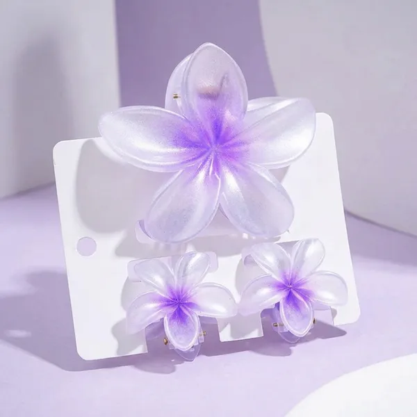 Frosted_Purple_Plumeria_clip_Set