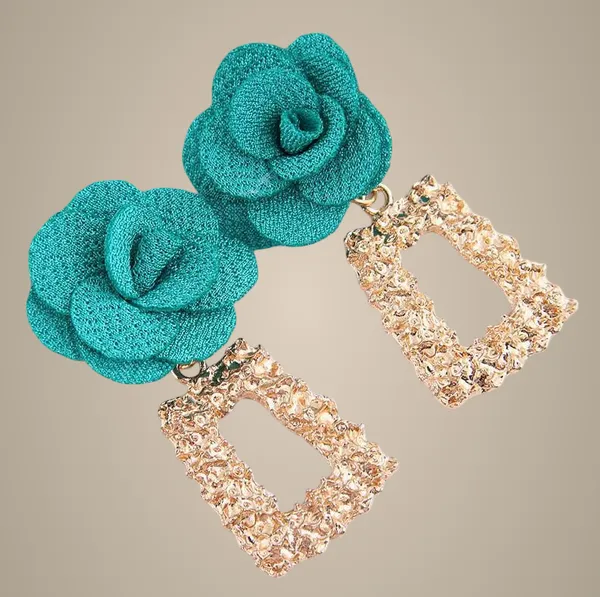 Green_flower_earring