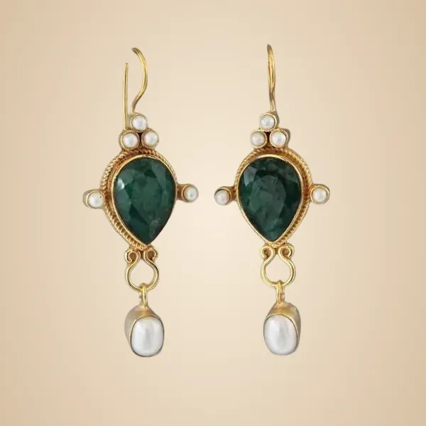 Pearl_Earrings_-_Green