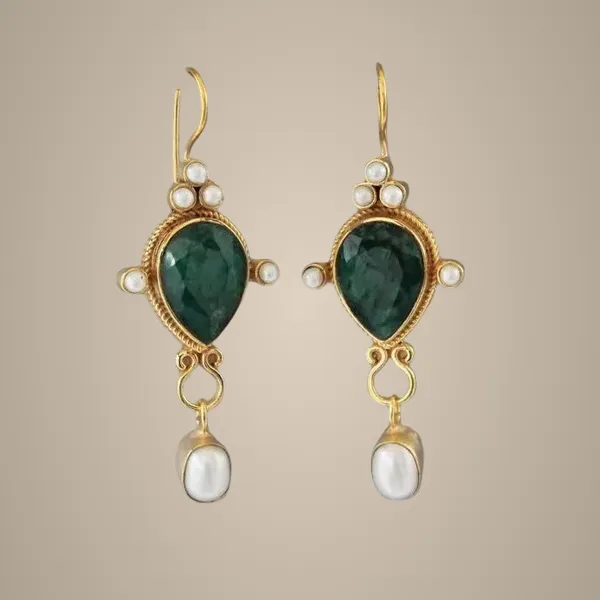 Pearl_Earrings_-_Green