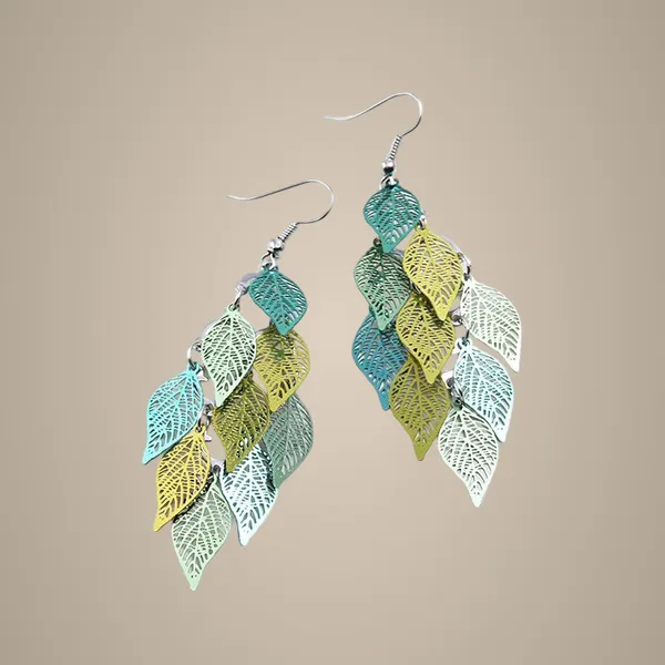 Leaf_Metal_Drop_Earrings