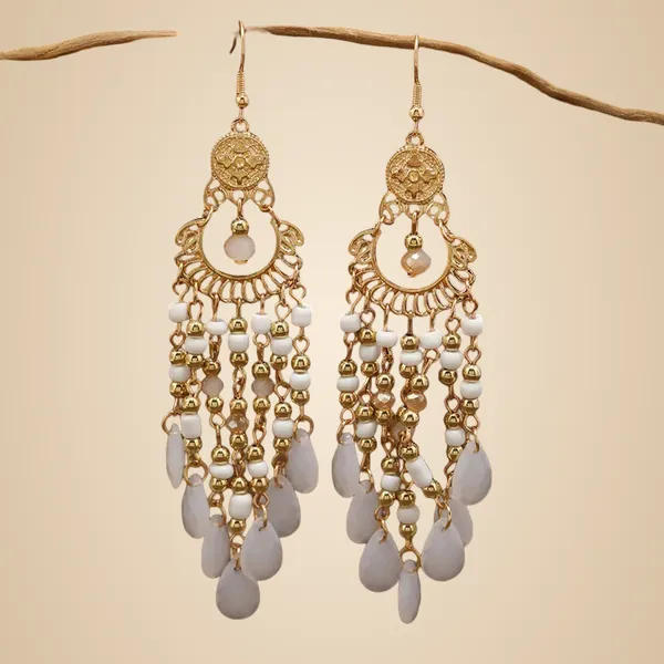 Bohemian_Bead_Tassel_Earring_-_White
