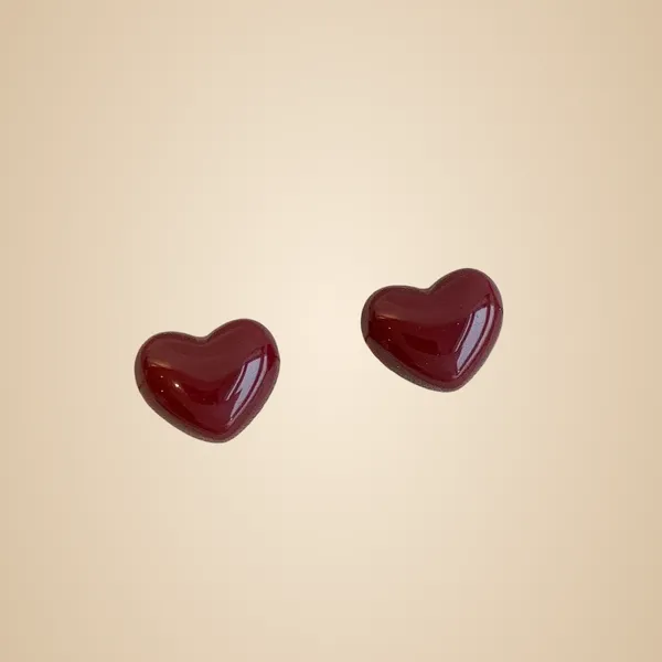 Love_Ear_Studs_-_Wine_Red