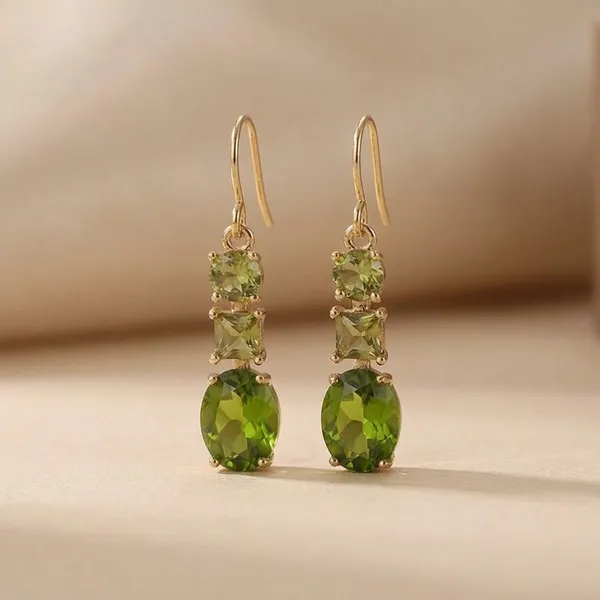Bohemian_Gold_Plated_Green_Drop_Earring