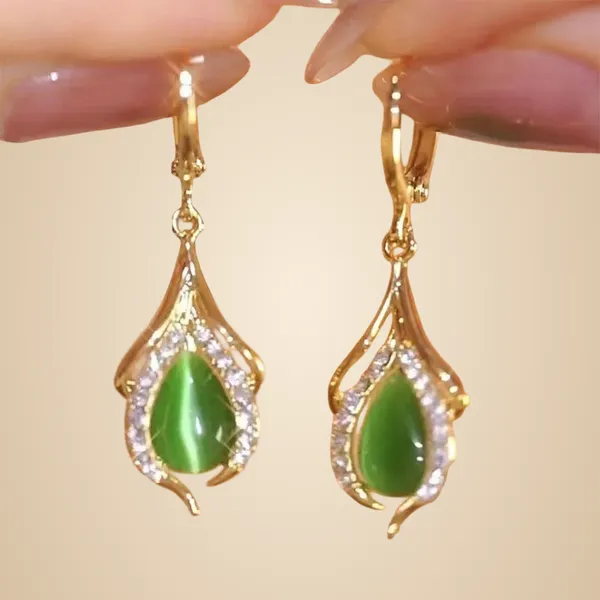 Light_Green_Water_Drop_Earring