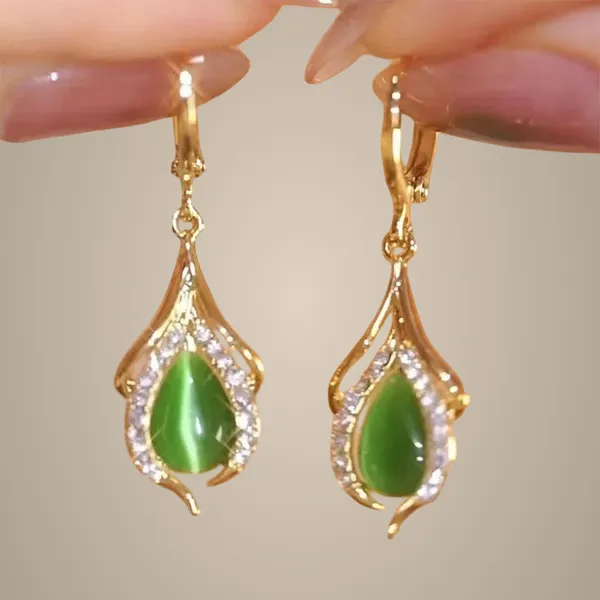 Light_Green_Water_Drop_Earring
