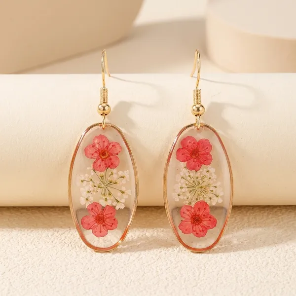 Oval_Dried_Flower_Resin_Earring_-_Red