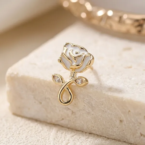 Gold-White_Rose_Stud
