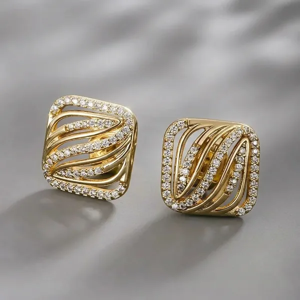 Regal_Wave_Studs_-_Gold_Plated