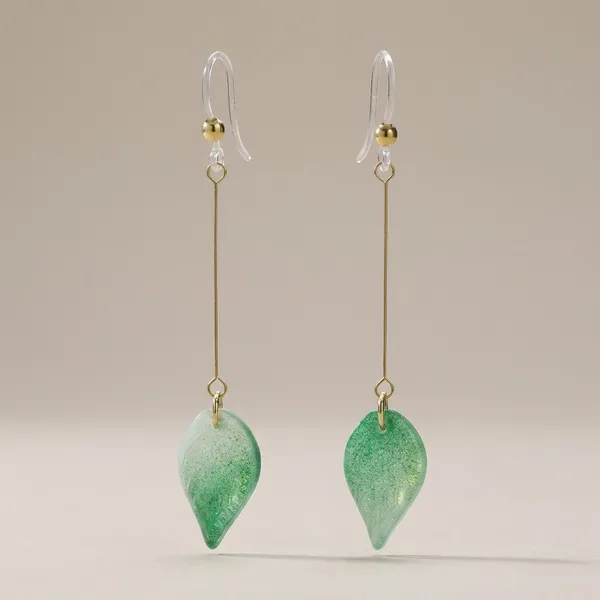 Pistachio_Petal_Drop_Earring
