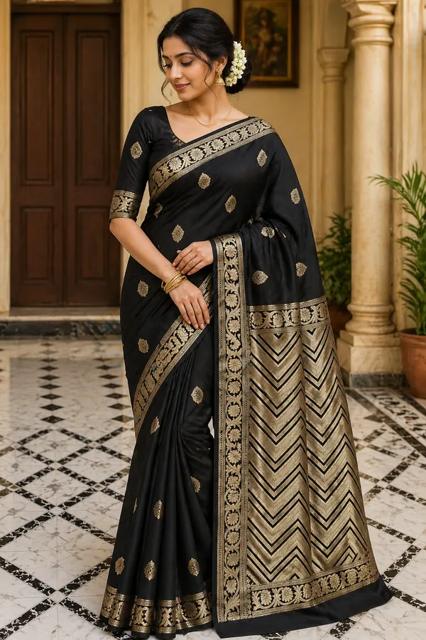 Black_Silk_Saree_For_Women