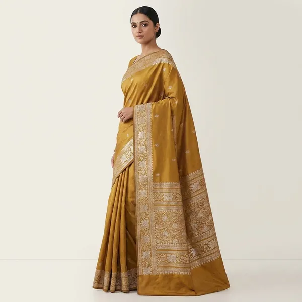 Golden_Yellow_Silk_Saree_For_Women