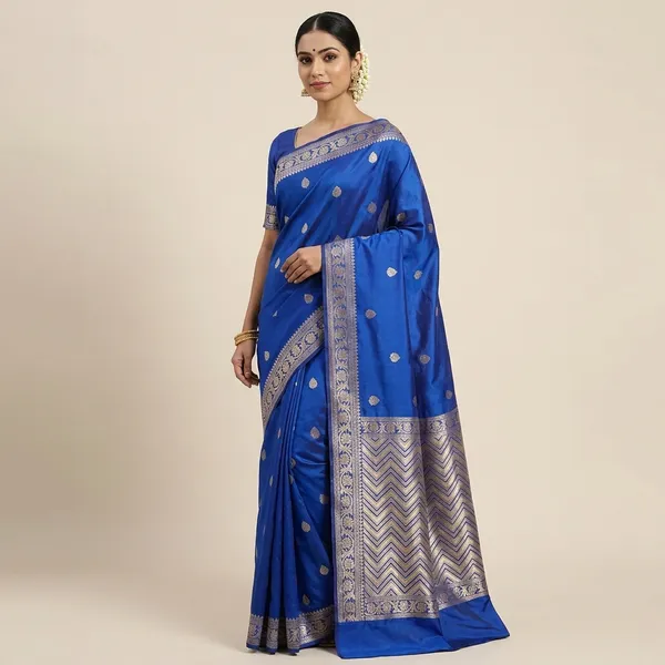Blue_Silk_Saree_For_Women
