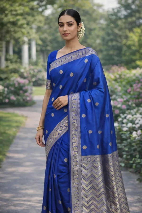 Blue_Silk_Saree_For_Women