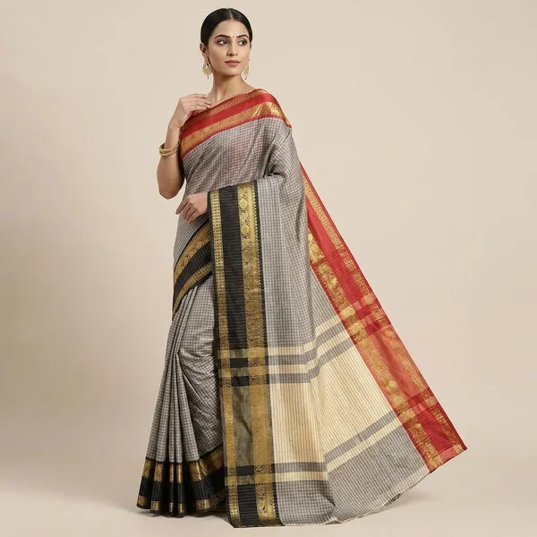 Grey_Silk_Saree_For_Women