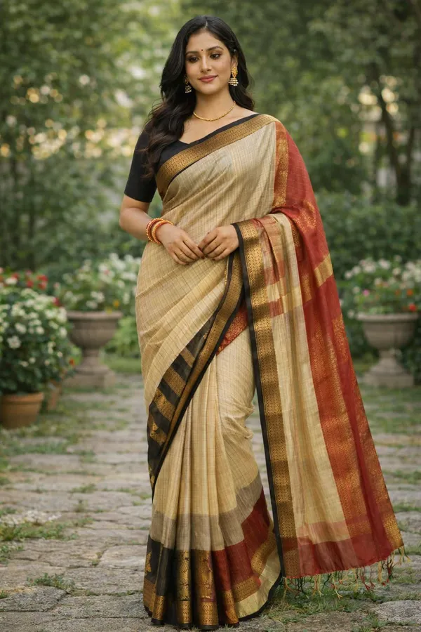 Off_White_Silk_Saree_For_Women